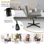 Ergonomiška biuro kėdė su nugaros atrama ir plačia sėdimąja dalimi (Pilka)