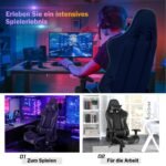 Ergonomiška biuro kėdė su juosmens ir galvos atrama (Pilka)