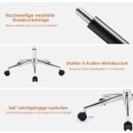 Ergonomiška biuro kėdė su reguliuojamu aukščiu ir atlošu (Pilka)