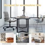 Erdvus 160x60 cm kompiuterio stalas su kabliuku (Juoda)