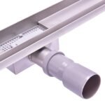 Nerūdijančio plieno dušo latakas su sifonu 800 mm (Sidabrinė)