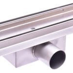 Nerūdijančio plieno dušo latakas su sifonu 1000 mm (Sidabrinė)