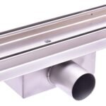 Nerūdijančio plieno dušo latakas su sifonu 800 mm (Sidabrinė)