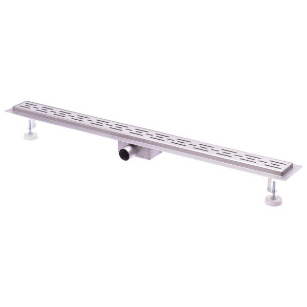 Nerūdijančio plieno grindų nuotekų latakas su sifonu 700 mm (Sidabrinė)