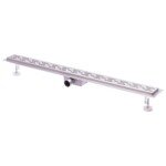 Nerūdijančio plieno grindų dušo latakas su sifonu (Sidabrinė)