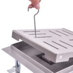 Nerūdijančio plieno kvadratinis grindų latakas su apsauga nuo kvapo (Raudona)