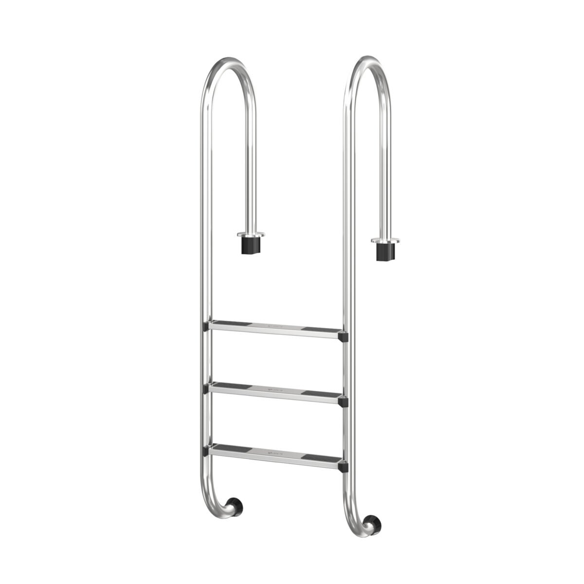 3 pakopų nerūdijančio plieno baseino kopėtėlės (Sidabrinė)