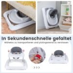 Reguliuojamo aukščio vaikštynė su minkšta sėdyne (Pilka)