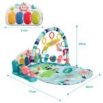 Vaikiška žaidimų palėpė su pianinu ir šviesos efektais (Mėlyna)