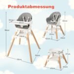 Universalus 6-in-1 vaikiškas kėdutės komplektas (Balta)