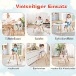 Universalus 6-in-1 vaikiškas kėdutės komplektas (Balta)