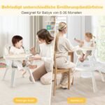 Reguliuojamo aukščio 6-in-1 universali vaikiška kėdutė (Smėlio)