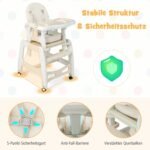 Universalus 3-in-1 vaikiškas kėdutės ir stalo rinkinys (Smėlio)