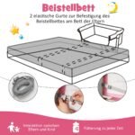 Mobilus lopšelis-lovytė su apsauga nuo uodų (Rožinė)