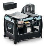 Daugiafunkcis kelioninis lopšys su supimo funkcija (Žalia)