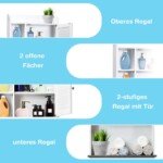 Tualetinio popieriaus laikiklis su 3 pakopomis (Balta)