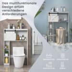 Aukšta daugiafunkcė spintelė su stumdomomis durimis (Balta)