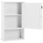 Pakabinama spintelė su reguliuojama lentyna (Balta)