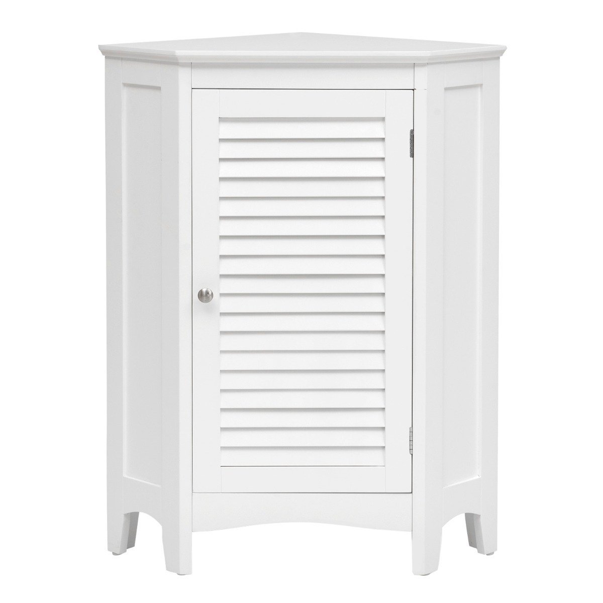 badezimmerschrank-hw66191_9_ Kampinė spintelė su 5 pakopų reguliuojamu lentynų aukščiu (Balta)