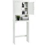 Vonios spintelė su reguliuojama lentyna (Balta)