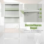 Vonios spintelė su reguliuojama lentyna (Balta)