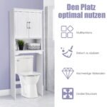 Vonios spintelė su reguliuojama lentyna (Balta)