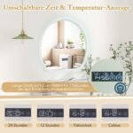 Vonios veidrodis su LED apšvietimu ir antibliksų danga (Sidabrinė)