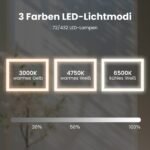 Sieninis veidrodis su LED apšvietimu ir apsauga nuo rasojimo (Sidabrinė)