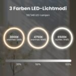 LED apšviestas vonios veidrodis su atminties funkcija ir nuo rasojimo apsaugos sistema (Sidabrinė)