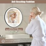 Vonios veidrodis su LED apšvietimu ir atminties funkcija (Sidabrinė)