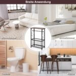 Kompaktiškas staliukas su laikikliu ir krepšiu (Ruda)