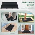 WPC grindų elementas sodo dušui 100x60 cm (Juoda)