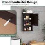 Vonios spintelė su reguliuojama lentyna (Ruda)