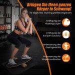 Balanso lenta su voleliu ir kilimėliu (Juoda)