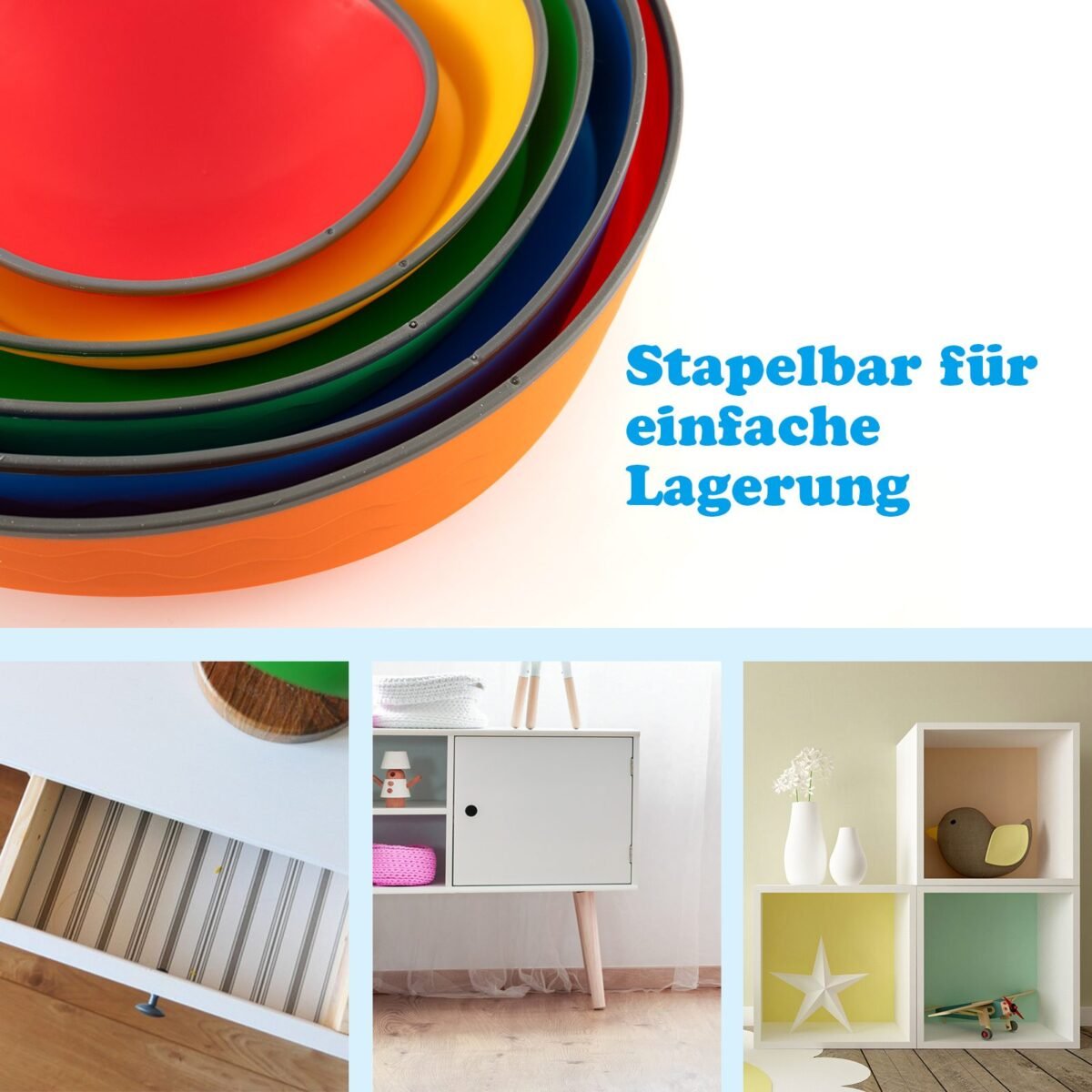 Balansiniai akmenys vaikams daugiaspalviai neslystantys iki 80 kg apkrovos (Daugiaspalvė)