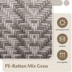 Sulankstomos sodo kėdės su porankiais 2 vienetai (Juoda)