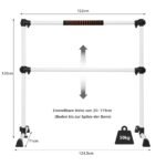 Aukščio reguliuojama ir nešiojama baleto atrama (Balta)