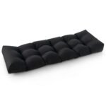 Sodo suolas minkštasuolis 132 x 49 cm (Juoda)