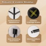 Baro kėdės su atlošu ir atrama kojoms (2 vnt.) (Smėlio)
