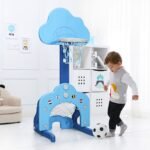 Vaikiškas sporto žaidimų rinkinys 3-in-1 (Mėlyna)