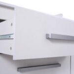 Vystymo komoda su 3 stalčiais ir saugiais kraštais (Balta)