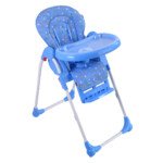 Reguliuojama aukšta maitinimo kėdutė su atrama kojoms (Oranžinė)