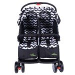 Dviračių priekaba dvyniams (Juoda)