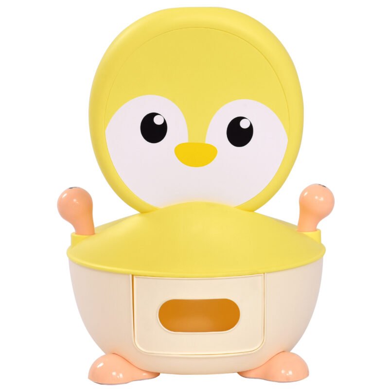 Mokomasis tualeto puodukas vaikams su sėdyne (Rožinė)