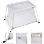 Sulankstoma kelioninė lovytė-maniežas kūdikiams (Pilka)