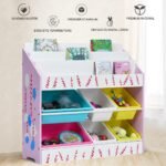 Vaikiškas lentynų organizatorius su 6 talpyklomis (Spalvota)