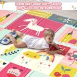 Dvigubo dizaino sulankstomas kūdikio žaidimų kilimėlis (Raudona)