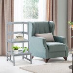 Vaikiška mokomoji taburetė iš bambuko (Pilka)