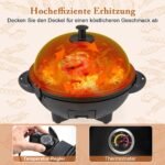 Elektrinė BBQ kepsninė 1200W su dviejų zonų nepridegančia plokšte (Juoda)