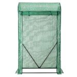 Pernešamas šiltnamis su polietileno danga 100x50x170 cm (Žalia)